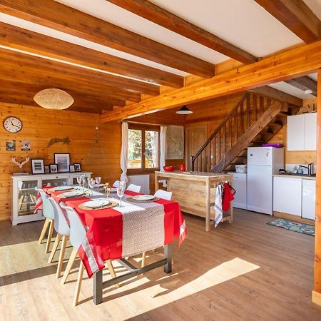 Chalet Les Tilleuls - Jolie Vue Montagne Et Lac Лез-Англь Экстерьер фото