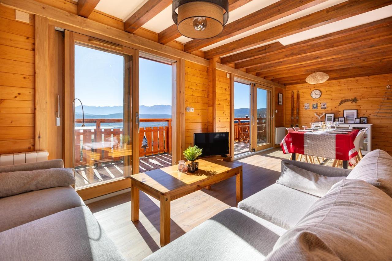 Chalet Les Tilleuls - Jolie Vue Montagne Et Lac Лез-Англь Экстерьер фото